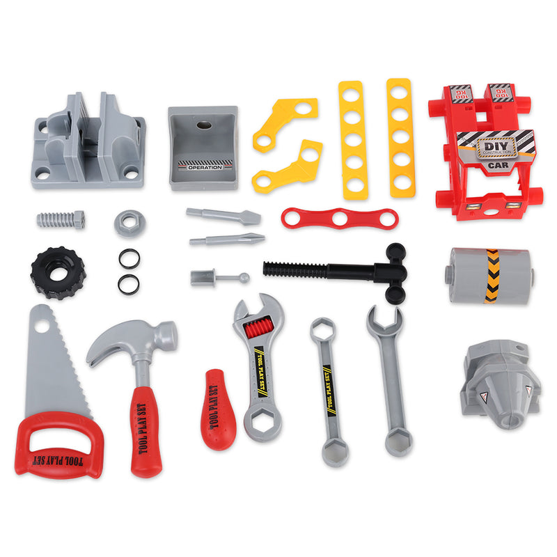 Kids Workbench Play Set - Red Image 6 - play-tool-rd