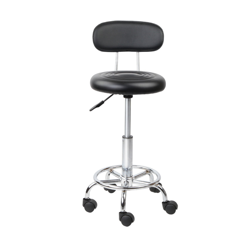 2X Salon Stool Swivel Backrest Chair Barber Hairdressing Hydraulic Height