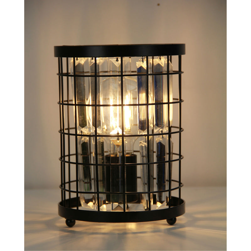Crystal Caged Bedside Lamp Image 3 - uhol_sl94318bk