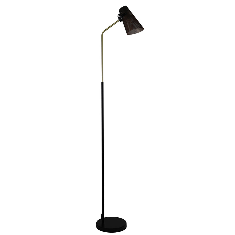 BLACK & BRASS FLOOR LAMP Image 2 - uhol_sl98833ab