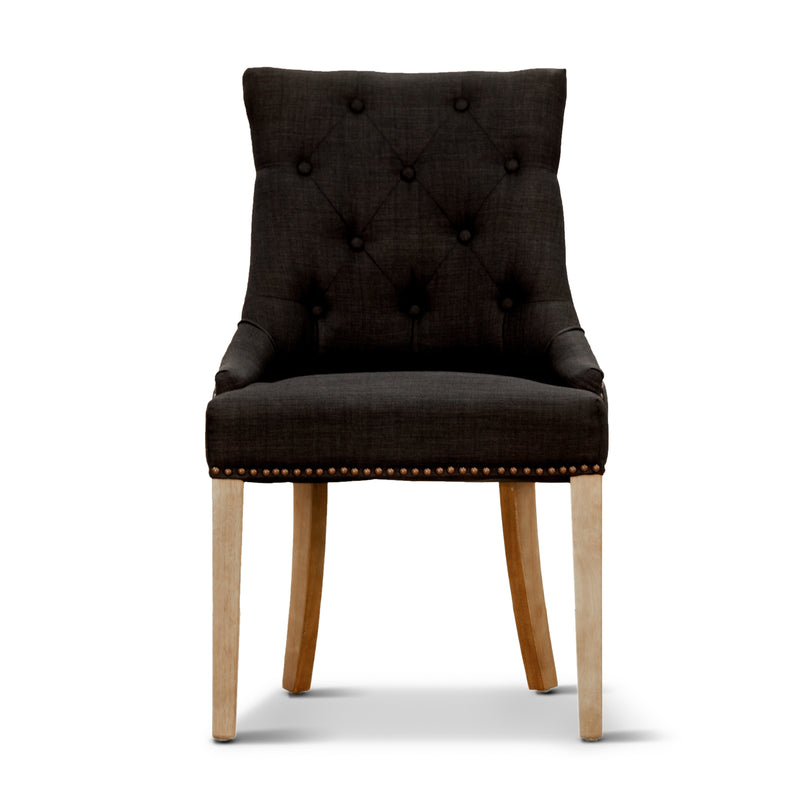Chateau_Linen_Dining_Chair_(Set_of_2)_56_x_65_x_91cm_Black_IMAGE_1