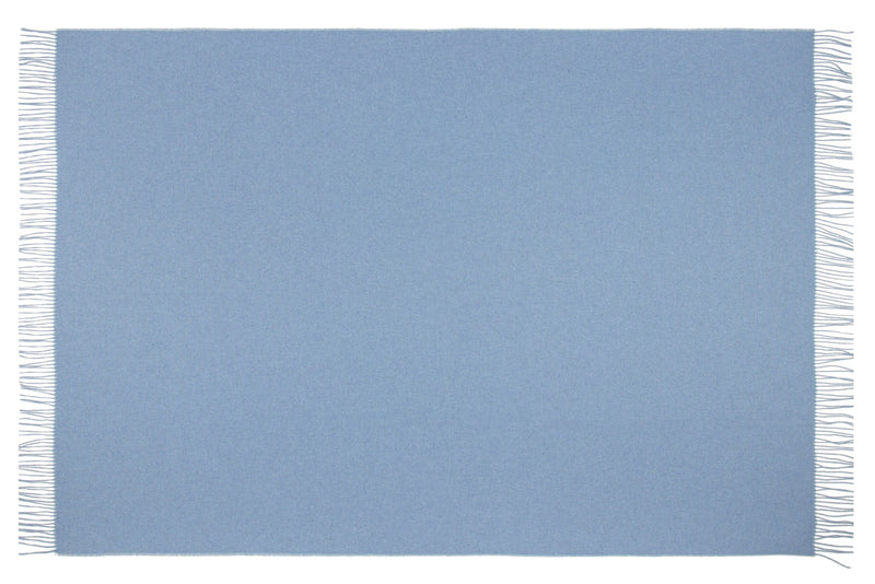 Paddington Throw - Fine Wool Blend - Blue Image 3 - v164-pa10