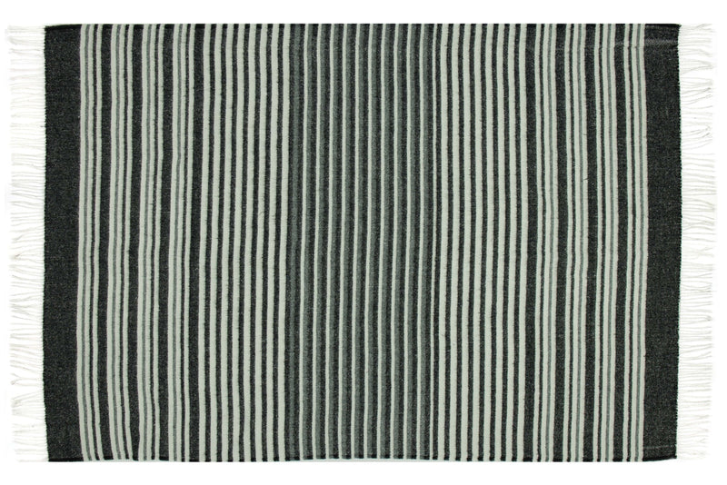 Richmond Throw - Reclaimed Wool Blend - Monochrome Image 3 - v164-ri1