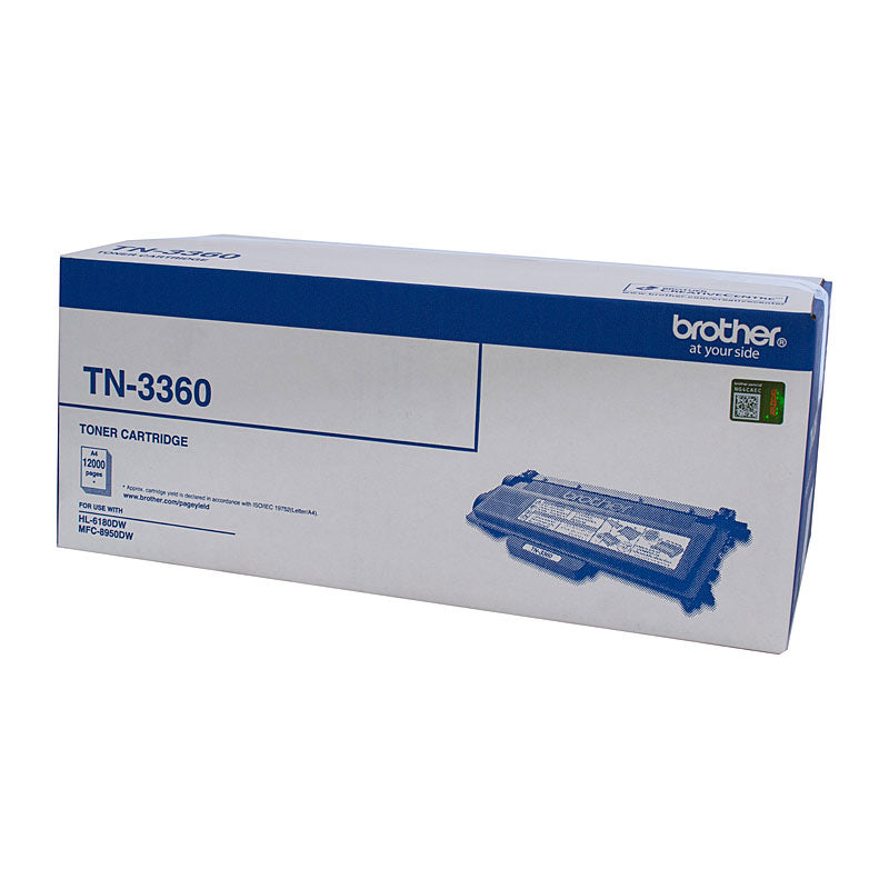 Brother TN-3360 Mono Laser Toner - Super High Yield (12000 pages) - HL-HL-6180DW & MFC-8950DW *B2B Exclusive*
