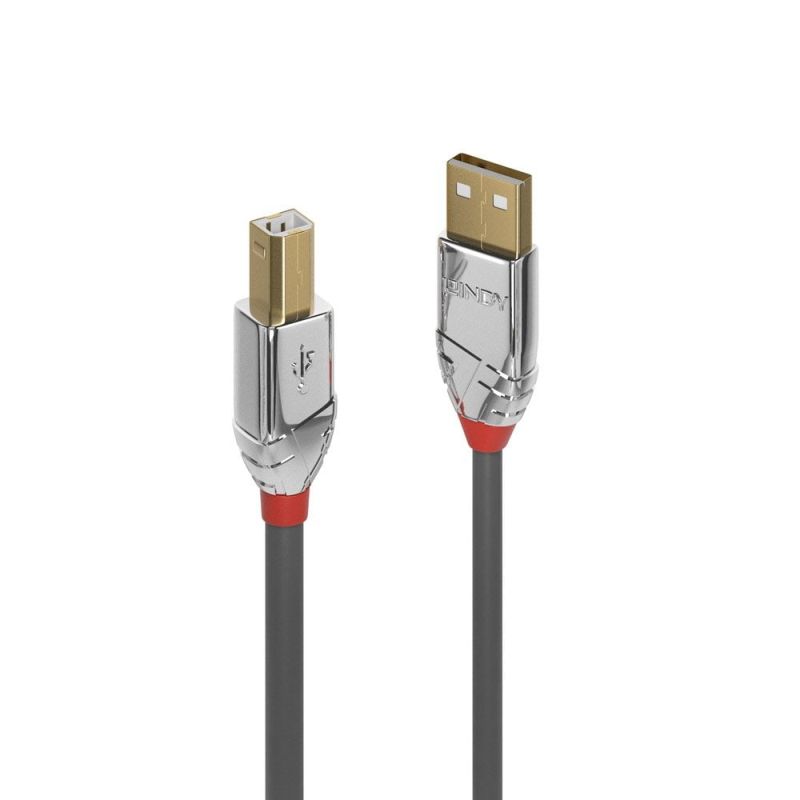 LINDY .5m USB2 A-B Cable Cromo Line