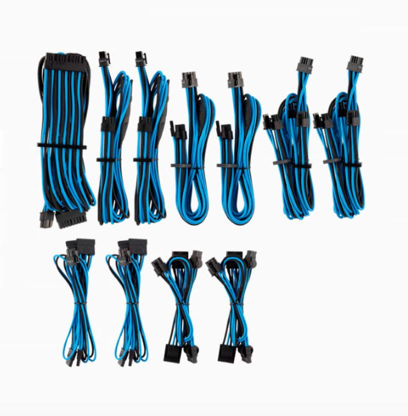 CORSAIR Corsair PSU - BLUE/BLACK Premium Individually Sleeved DC Cable Pro Kit, Type 4 (Generation 4)