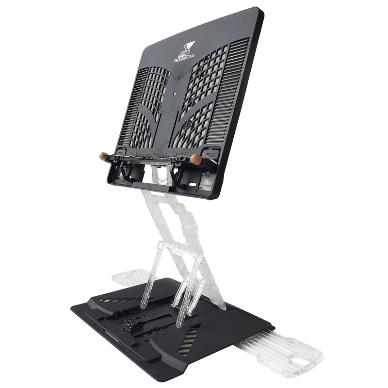 Pelican Stand Black Adjustable Laptop Holder Foldable Tablet Book PC Desk