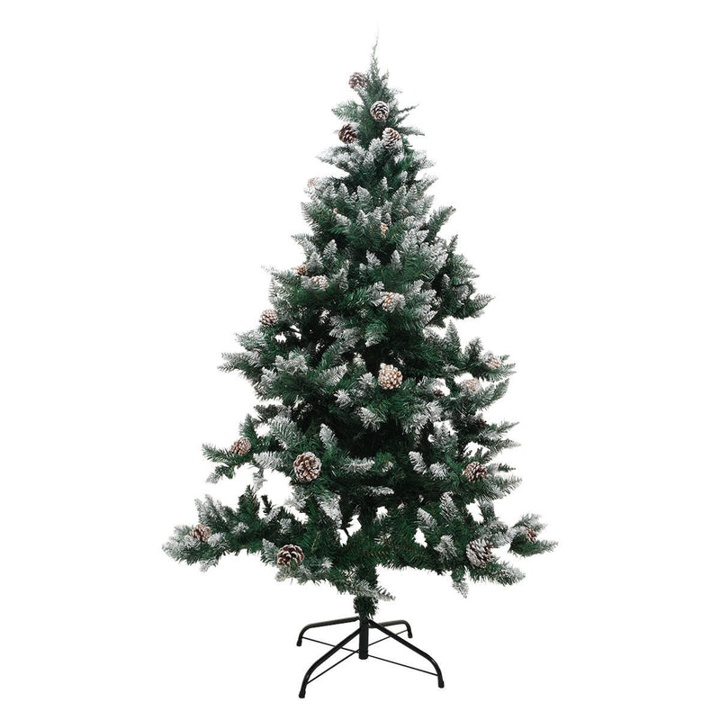 Christmas By Sas 1.8m Full Figured Tree Snow Covered Tips & Pine Cones