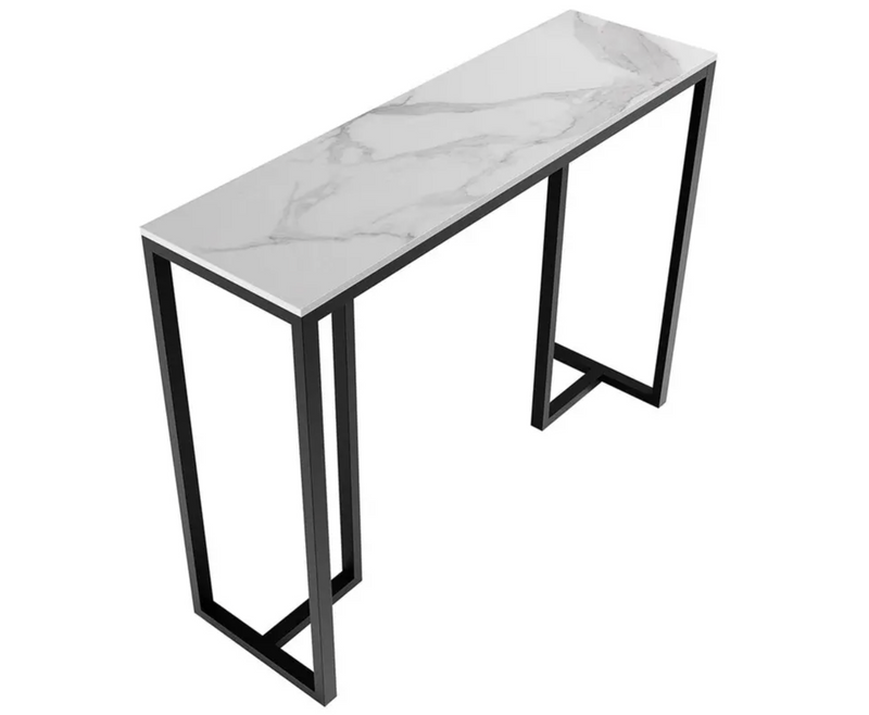 STONE MARBLE CONSOLE - MARBLE & BLACK