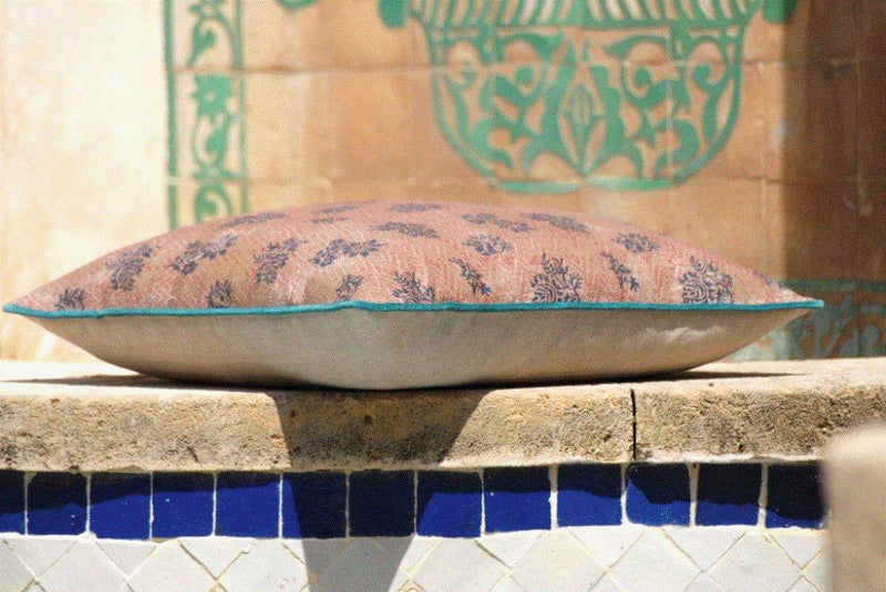 Aldo Petrol Moroccan Design Multicoloured Cushion Cover