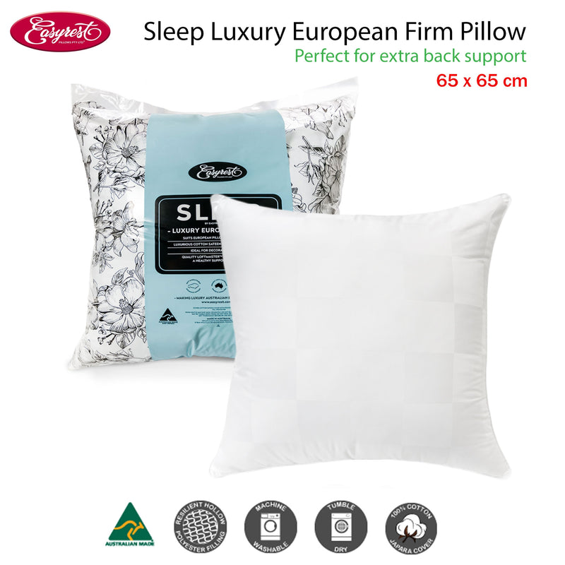 Easyrest Sleep Luxury European Firm Pillow