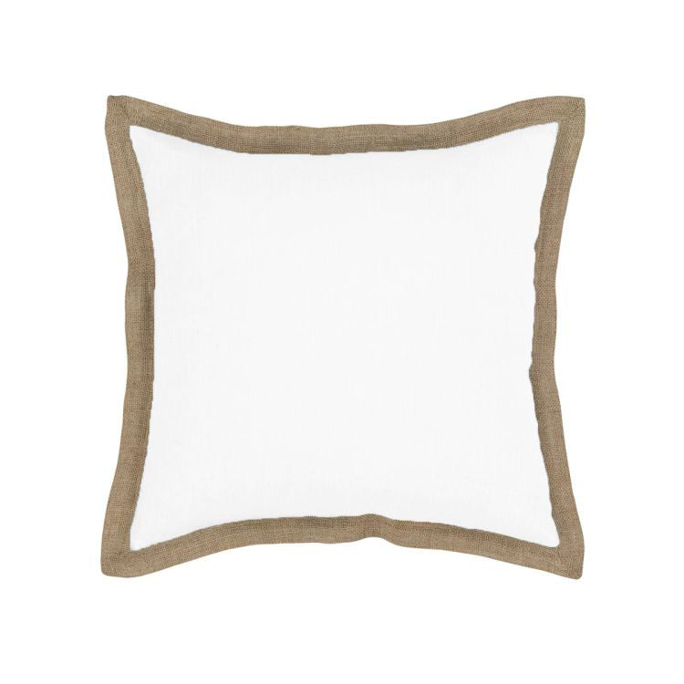 J Elliot Home Hampton Linen Filled Cushion 50 x 50 cm White