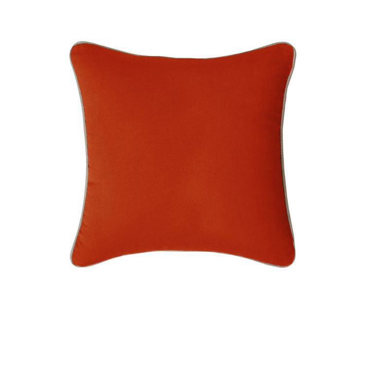 J Elliot Home Gabriel 100% Cotton Cushion Cover 50 x 50 cm Burnt Orange