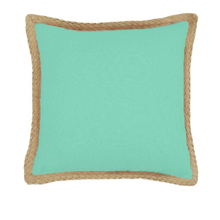 J Elliot Home Mornington Linen Cushion Cover 50 x 50 cm Mint