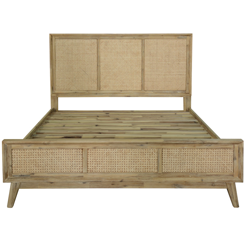 Andover_Bed_Frame_Queen_Size_Mattress_Base_Solid_Acacia_Wood_Rattan_Brown_IMAGE_2