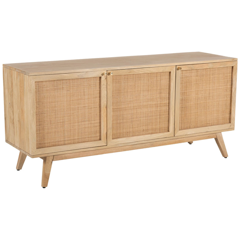 Newhaven__Buffet_Table_150Cm_3_Door_Solid_Mango_Wood_Storage_Cabinet_Natural_IMAGE_1
