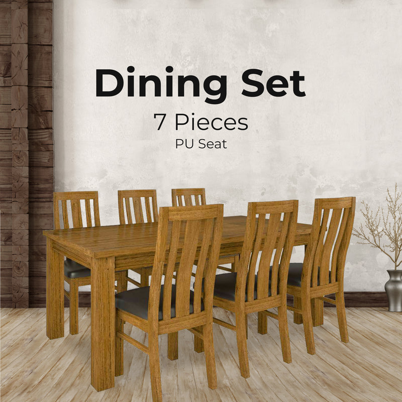 Florence_7Pc_Dining_Set_190Cm_Table_6_Pu_Seat_Chair_Solid_Mt_Ash_Wood_Brown_IMAGE_2