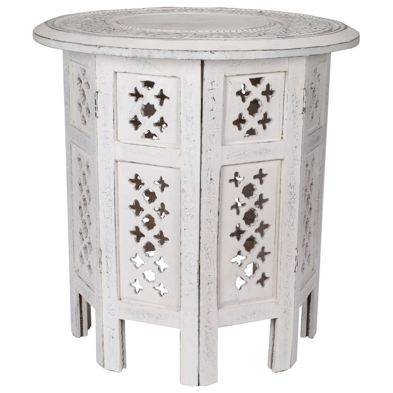 Macorna_Rubber_Wood_Timber_Round_45Cm_Side_Table_White_IMAGE_1