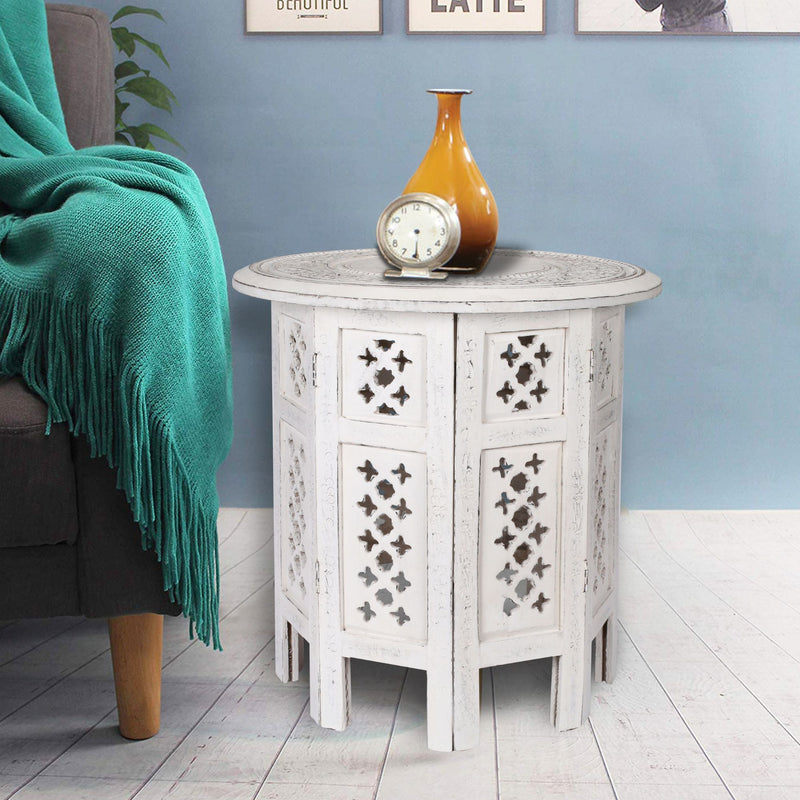 Macorna_Rubber_Wood_Timber_Round_45Cm_Side_Table_White_IMAGE_2