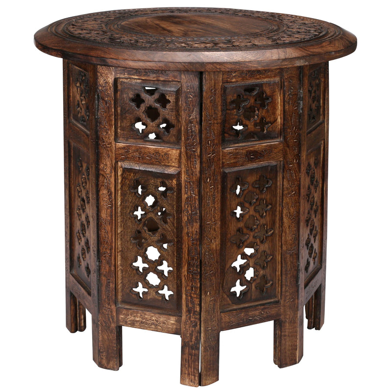 Macorna_Rubber_Wood_Timber_Round_45Cm_Side_Table_Burnt_Natural_IMAGE_1