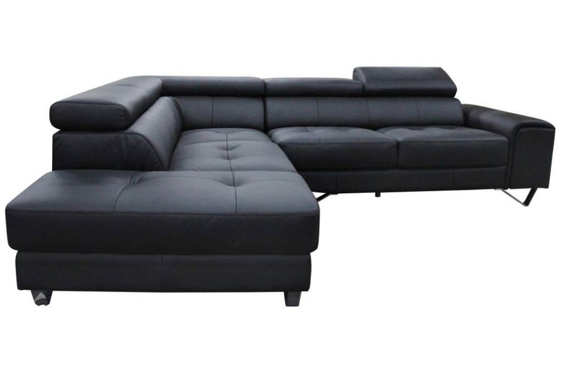 Contessa_2_Seater_Leather_Lounge_with_Left_Chaise_Black_IMAGE_1